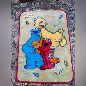 Vintage Sesame Street Baby Plush Blanket
